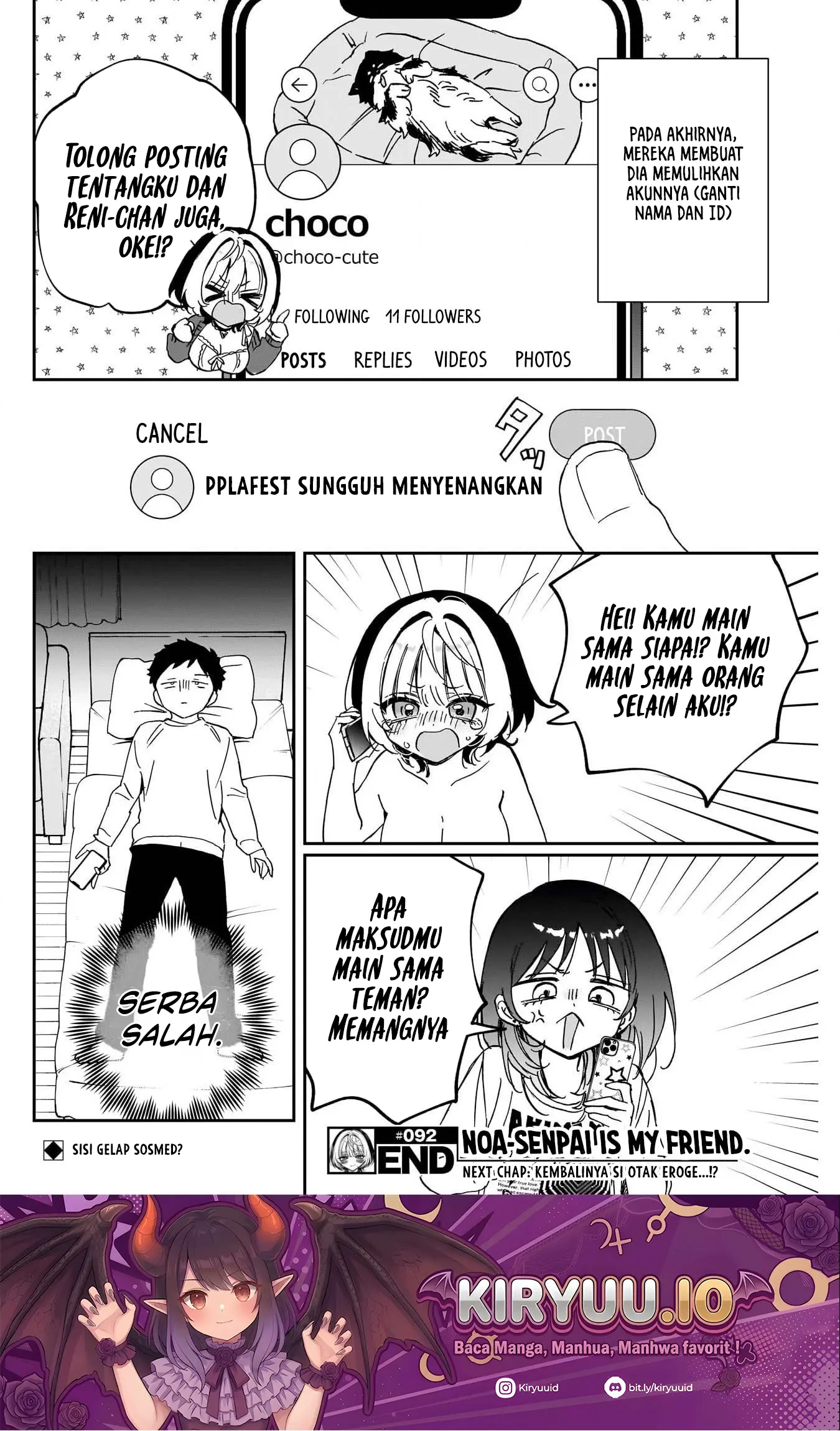 Baca Noa-senpai wa Tomodachi - Chapter 92 halaman 19